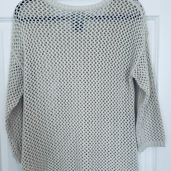 Chelsea & Theodore Loose Knit Crochet Summer Sweater - Picture 6 of 9